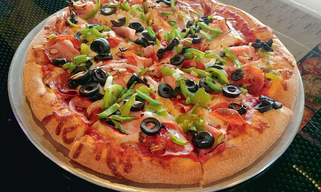 Product image for Chino Hills Pizza Co. $26.00 +tax medium 2-topping pizza w/breadsticks & 2-liter soda.