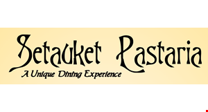 Setauket Pasteria A UNIQUE DINNING EXPERIENCE logo