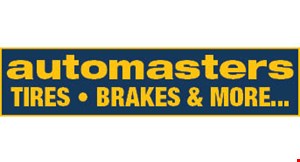 Product image for Automasters Car Care $40 off purchase of 4 tires.