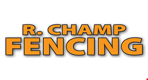 R. CHAMP FENCING logo