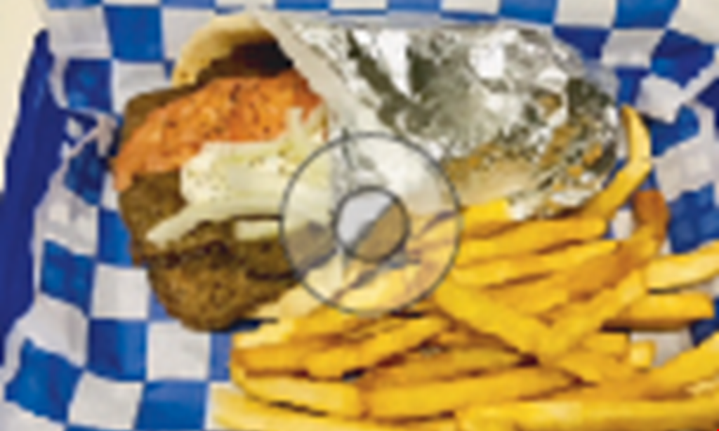 Product image for Friendly Greek Bottle Shop $18.99 2 gyro pitas & 1 order of fries.