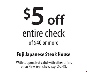 Fuji Steak House Eugene