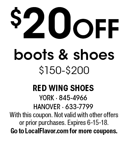 red wing boots $20 coupon