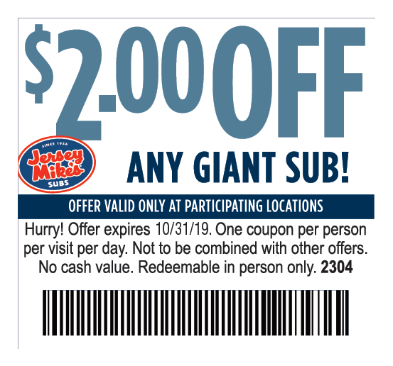 jersey mike's coupon san diego