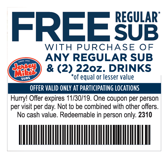 jersey mike's coupon san diego