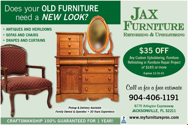 Localflavor Com Jax Furniture Refinishing And Upholstering Coupons