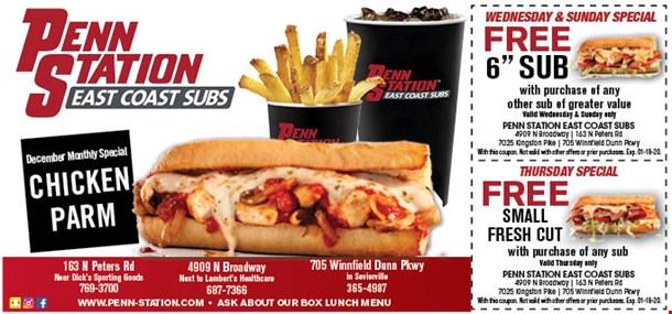 LocalFlavor.com - Penn Station East Coast Subs - $10 For ...