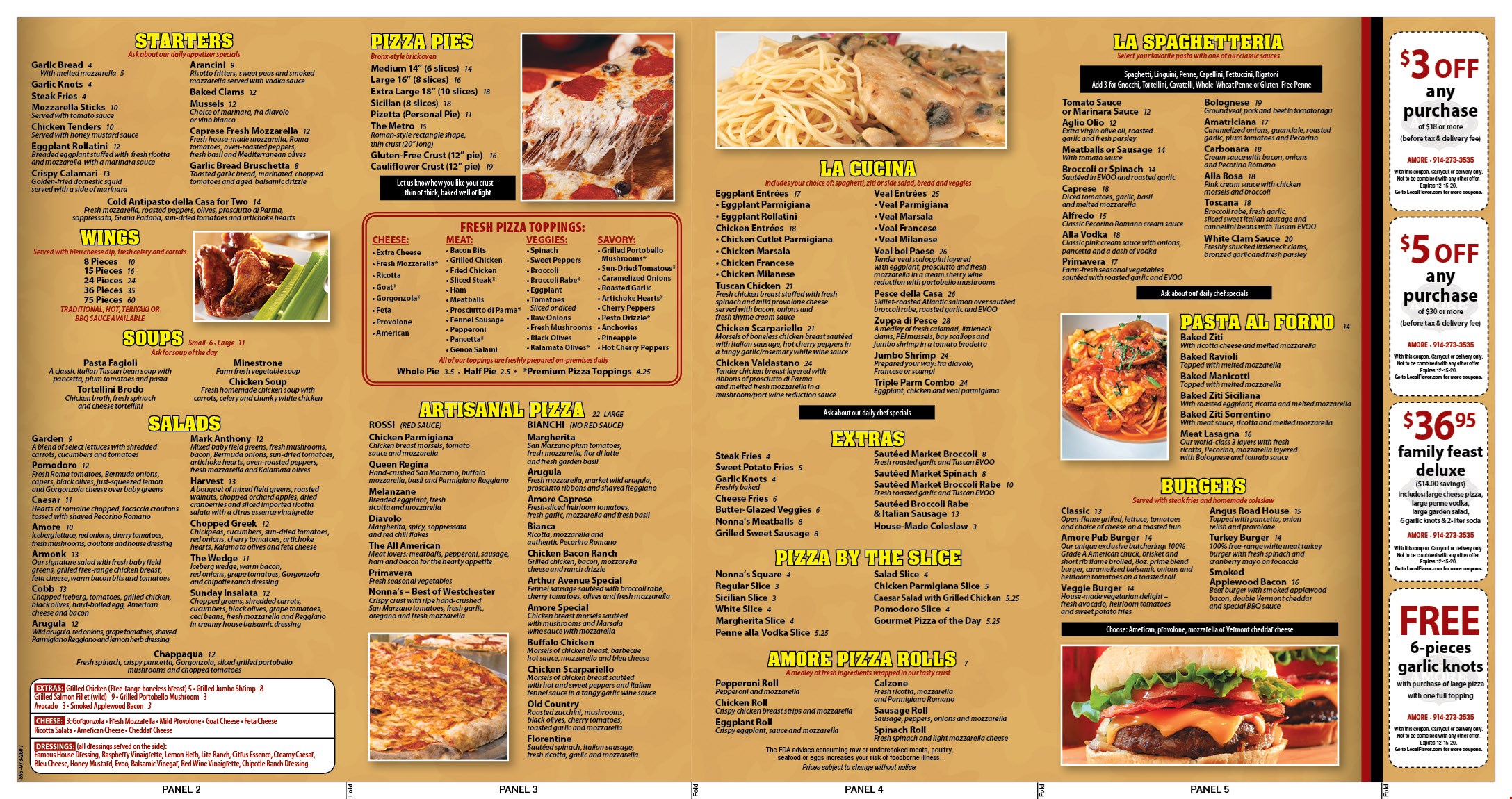 Amore Gourmet Pizza Menu Menu For Amore Gourmet Pizza Davie Miami