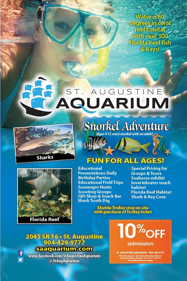 St. Augustine Aquarium Coupons & Deals - AD 1198029 01