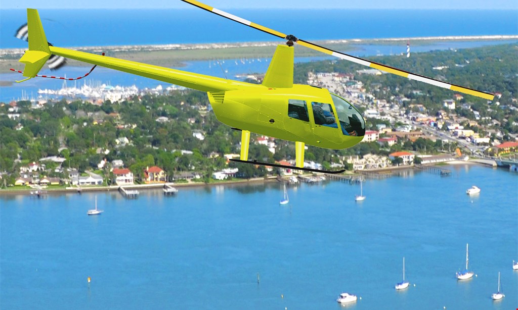 Product image for First City Helicopters, LLC $159 for a Helicopter Tour for Up to Three People from Old City Helicopters, Llc (Reg $270)