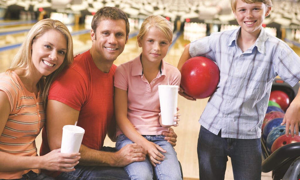 Product image for Chacko's Family Bowling Center $36.10 For Shoe Rentals, 2 Games Of Bowling, 1 Large Plain Pizza,& 4 Medium Fountain Drinks For 4 People (Reg. $72.20)