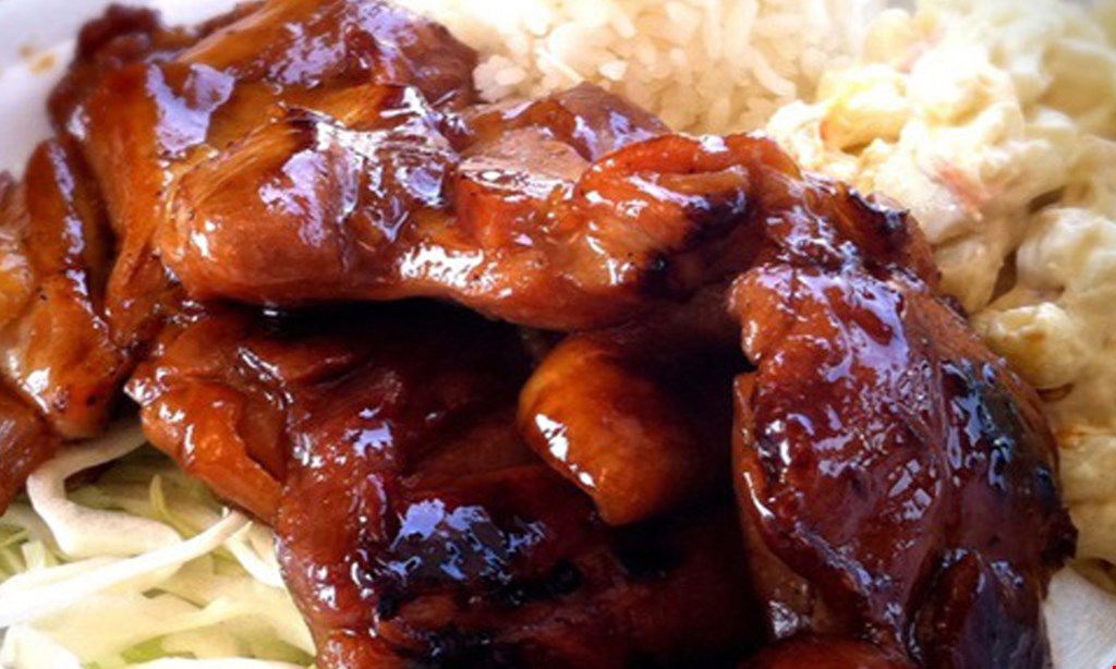 Product image for Maui Hawaiian BBQ $10 for $20 Worth Of Hawaiian BBQ (Also Valid On Take-Out W/Min. Purchase Of $30)