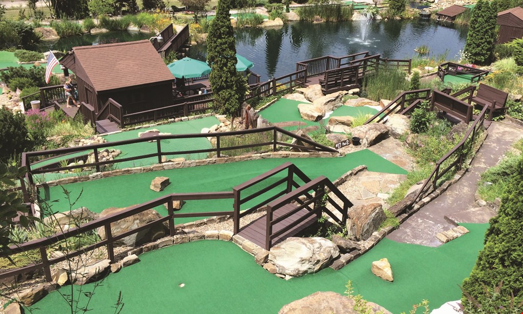 Product image for Frontier Falls Mini Golf $13 For A Round Of Mini Golf For 4 (Reg. $26)