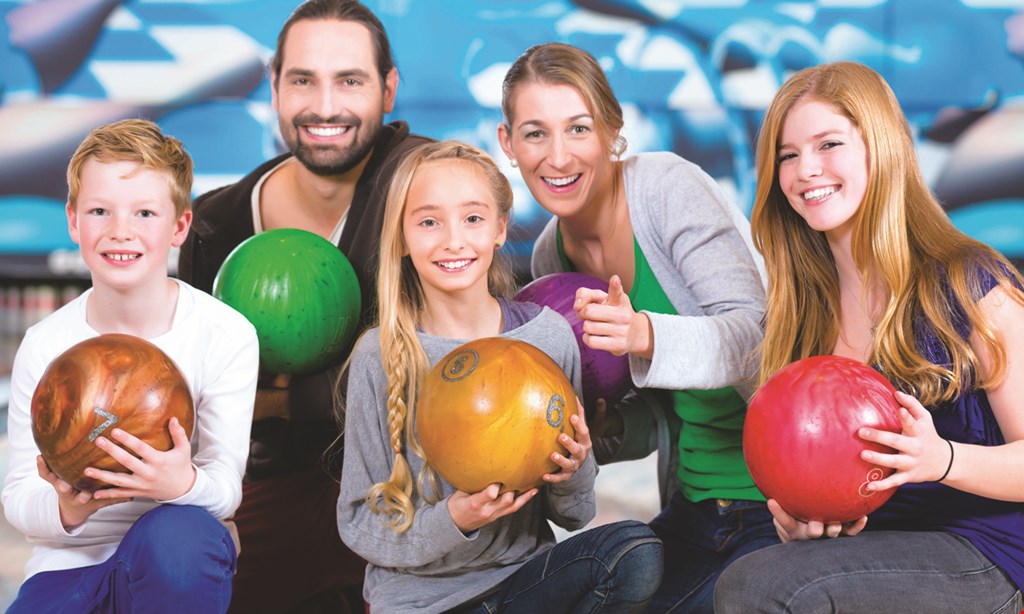 Product image for East Greenbush Bowling Center $35 For 2 Games Of Bowling With Shoes, 1 Large Cheese Pizza & 1 Pitcher Of Soda For 4 People (Reg. $70)