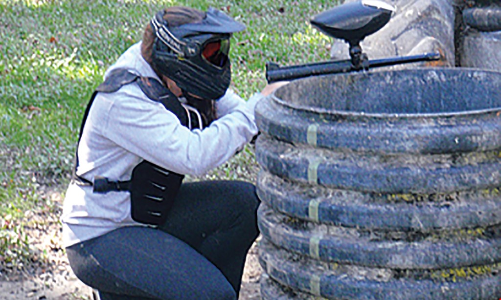 Product image for Adventure Paintball $50 For All Day Paintball For 2; Includes Admission, Rental, Mask, Marker, 500 Paint Balls, Pod Pack & A $20 Gift Certificate Towards A Future Visit For Each Person (Reg. $158)
