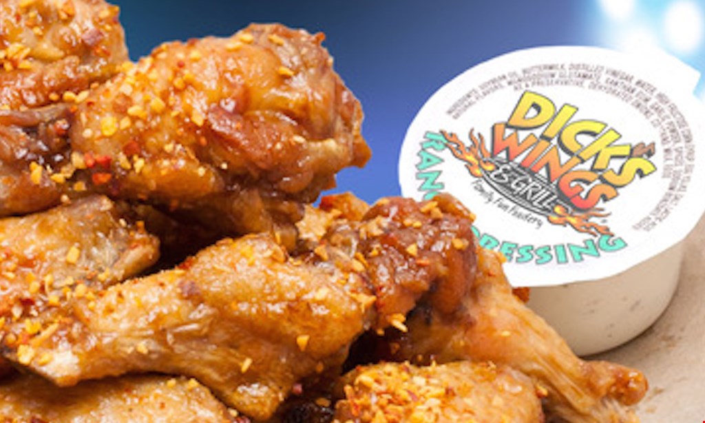 Product image for Dick's  Wings & Grill - Lakewood Location Lakewood Location- $20 for $40 Worth of Wings and More!