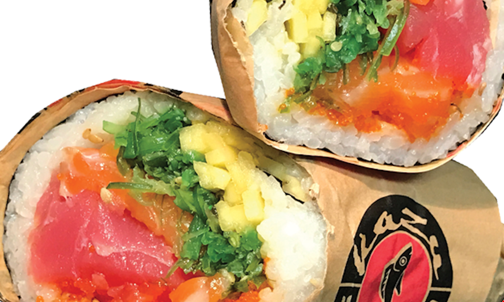 Product image for Kazu Sushi Burrito $10 for $20 Worth of Sushi Burritos & More