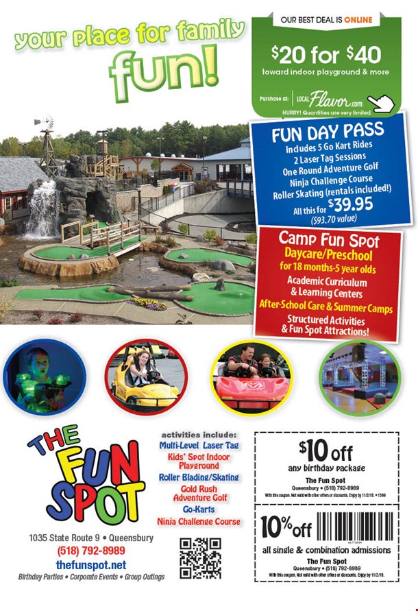 THE FUN SPOT 20 for 40 Toward Indoor Playground