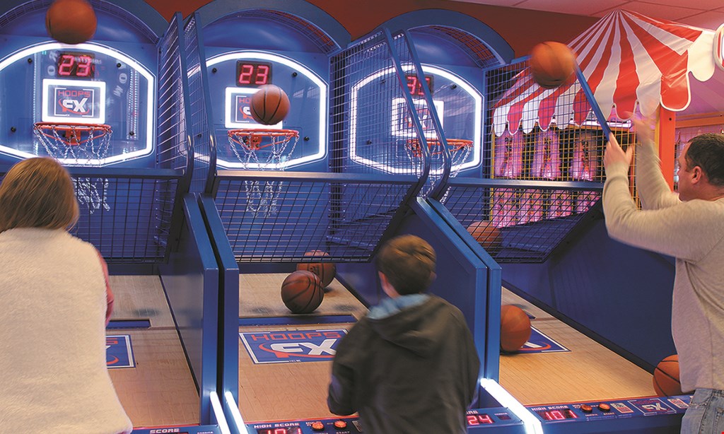 Product image for Laser Bounce of Glendale, Queens $20 For A Play Package With 2-Hour Unlimited Video Game Card, 1 Game Of Bowling & 1 Ride on 3D Simulator (Reg. $41.90)