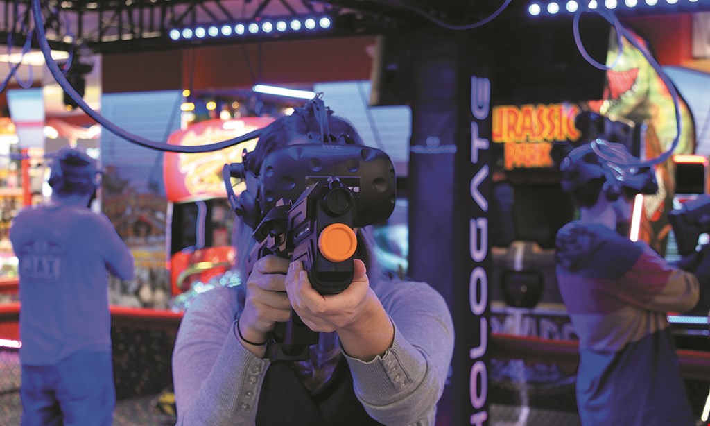 Product image for Laser Bounce of Glendale, Queens $20 For A Play Package With 2-Hour Unlimited Video Game Card, 1 Game Of Bowling & 1 Ride on 3D Simulator (Reg. $41.90)
