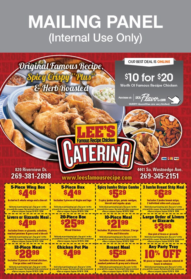 Lees Famous Recipe Coupons 2021 / Specials - Lee's Chicken Miami Valley ...