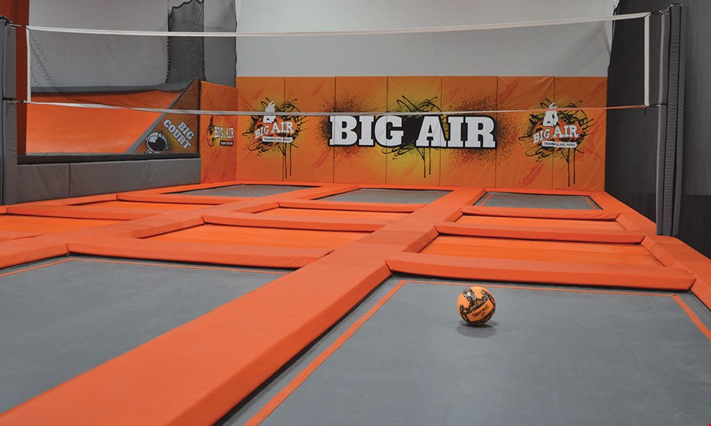 Product image for Big Air Trampoline Park $39 For Two 2-Hour Jump Times, Two 10 Minute VR Times & Two Pairs Of Big Air Grip Socks (Reg. $78)