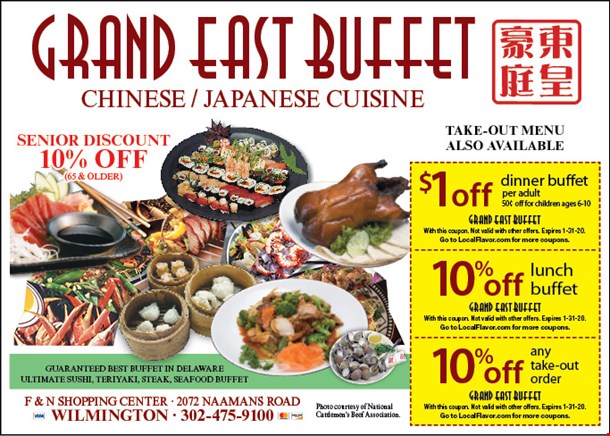 Grand East Buffet Coupons