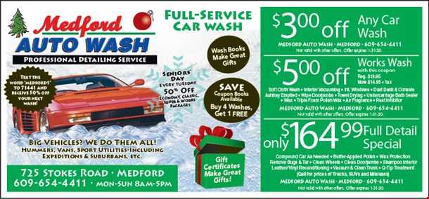 MEDFORD AUTO WASH Coupons