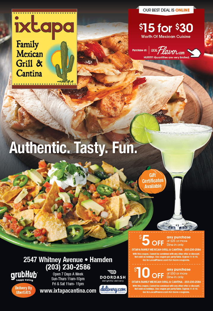 MEXICAN RESTAURANT COUPONS NEAR ME: HALF PRICE Lunch Or Dinner*