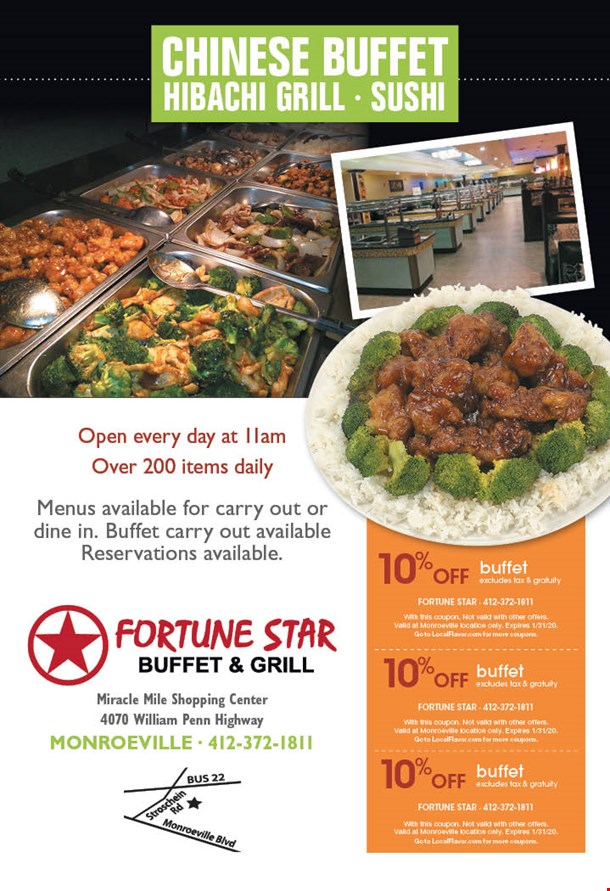 LocalFlavor.com - Fortune Star Buffet and Grill Coupons