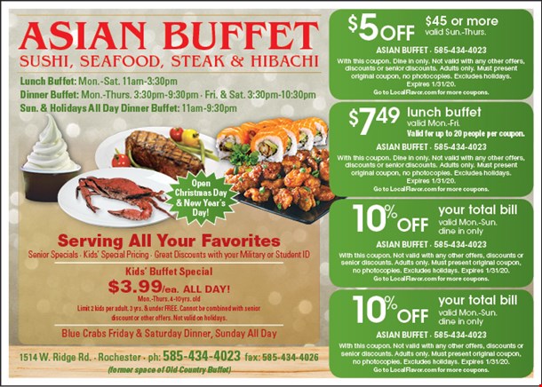 coupons Asian nky buffet in