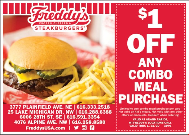 Freddy's Frozen Custard and Steakburgers Coupons