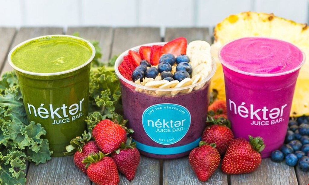 Product image for Nekter Juice Bar $10 for $20 Worth of Healthy Food and Beverages
