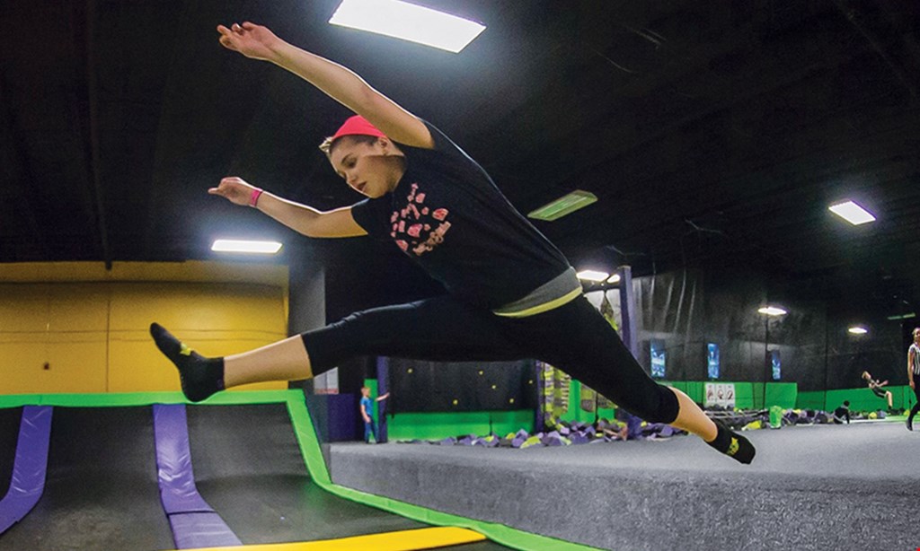 Product image for Get Air Trampoline Park $24.99 For 2 Hours Of Jump Time For 2 People With Jump Socks (Reg. $49.98)