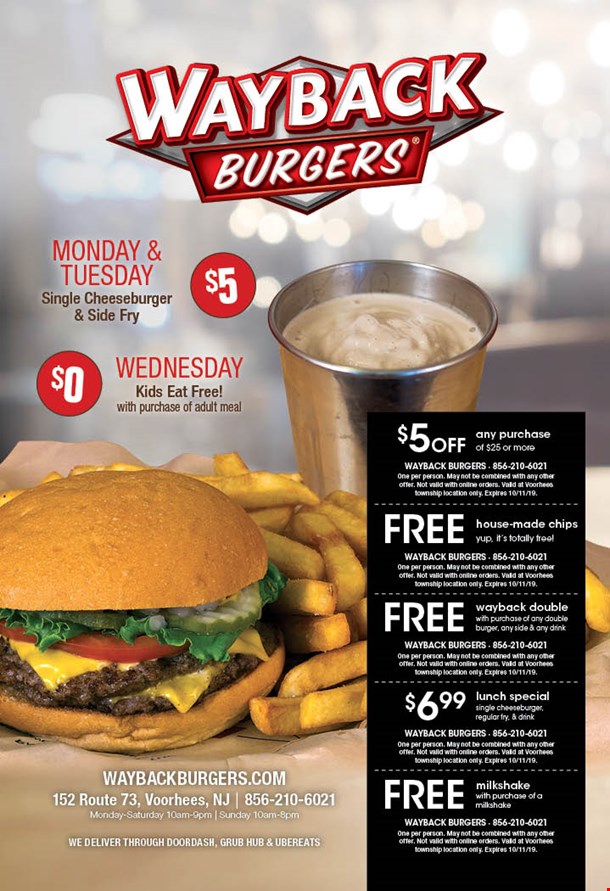 Wayback Burgers 10 For 20 Worth Of Casual Fast