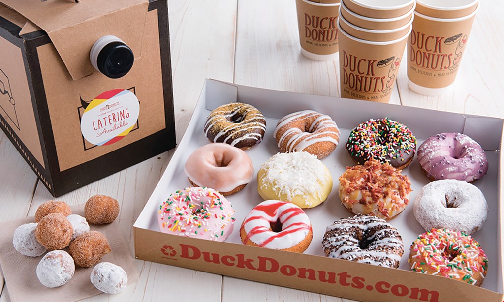 Product image for Duck Donuts $10 For $20 Worth Of Freshly-Made Donuts & Coffee