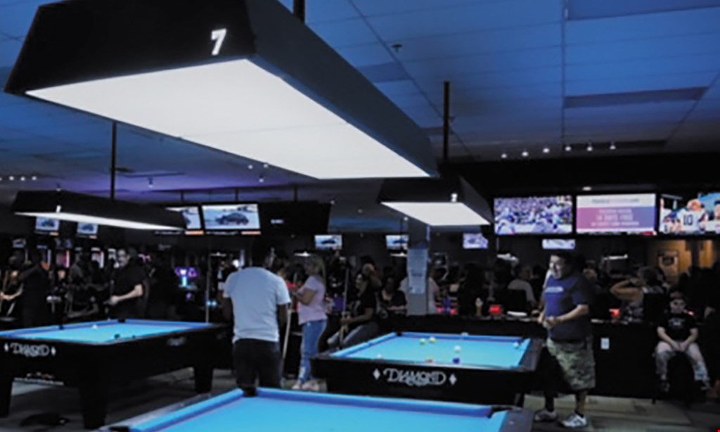 Product image for Racks Billiards Sports Bar & Grill $15 For 1-Hour Of Pool for 2 & A Large Cheese Or Pepperoni Pizza (Reg. $30)