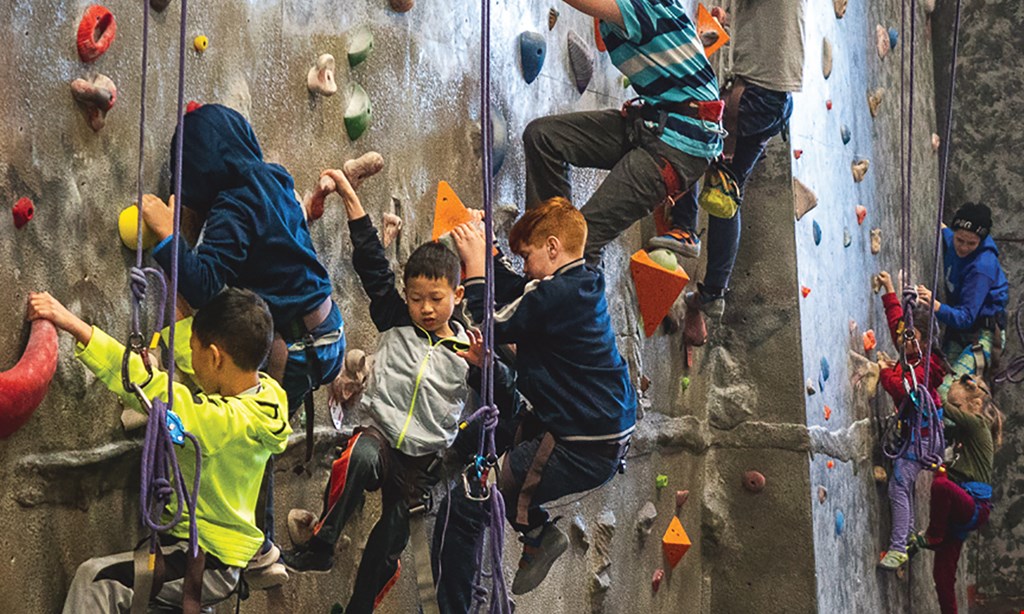 Product image for RocVentures Climbing Gym $35 For Indoor Rock Climbing Day Pass For 2 - Includes Rental Gear & Belay Training Class (Reg. $70)