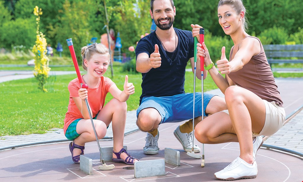 Product image for Mini Golf Connect $14 A Round Of Golf For 4 & 4 Scoops of Ice Cream (Reg. $28)