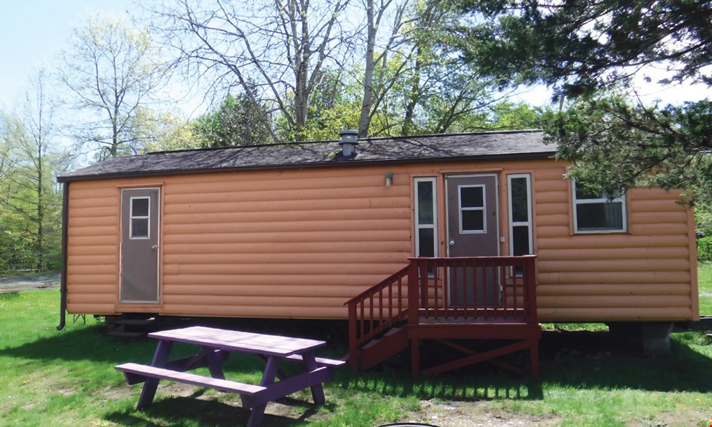 Product image for Brookside Campground $125 For A 2-Night Stay In A Luxury Cabin Sunday - Thursday (Reg. $250)