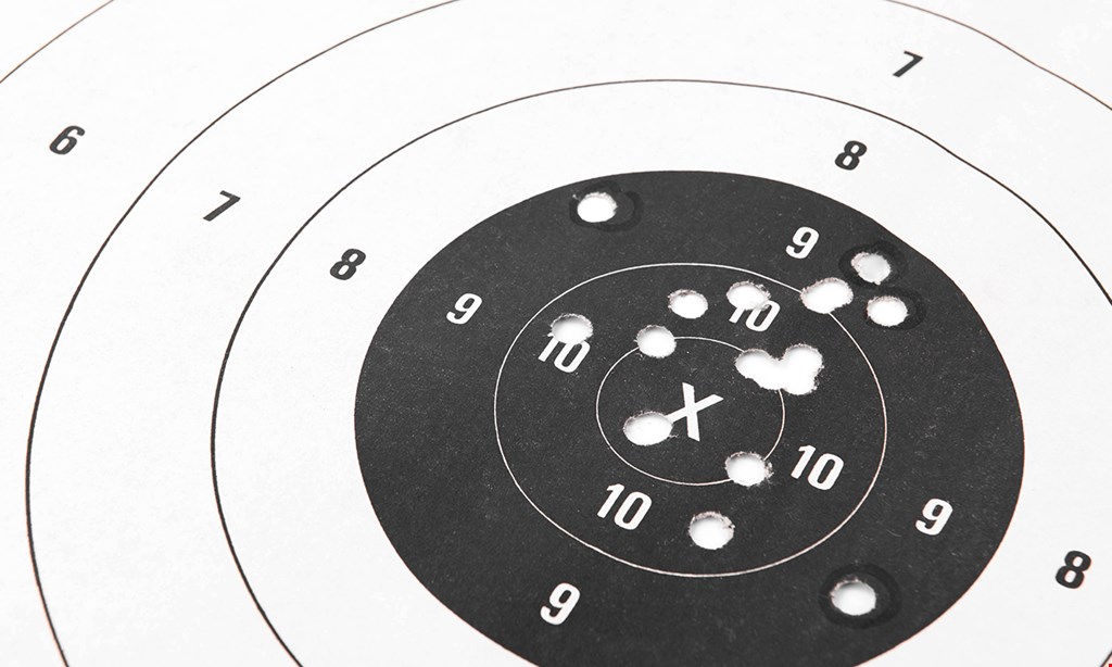 Product image for Bulls Eye Marksman $20 For 1 Hour Of Range Time For 2 People, 1 Rental Gun, 2 Targets & Safety Equipment (Reg. $40)