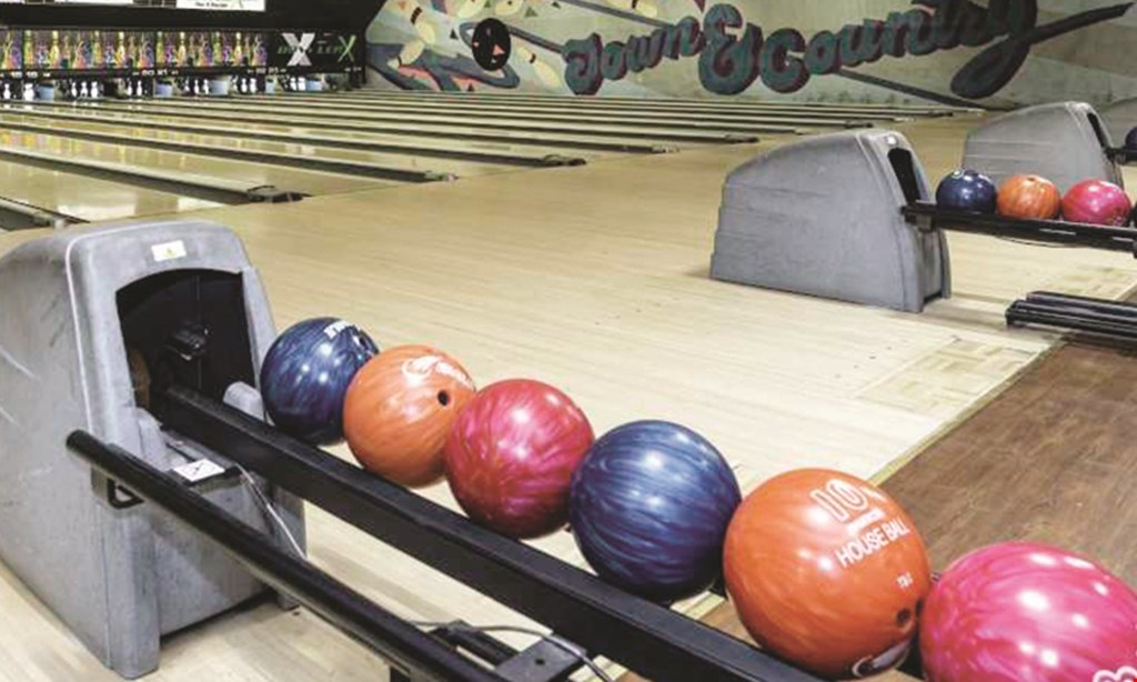Product image for Town & Country Lanes $30 For 2-Hours Of Unlimited Bowling, Shoe Rental For Up To 4 People, 1 Order Of Nachos With Cheese & 1 Order Of Pretzel Bites With Cheese (Reg. $60)