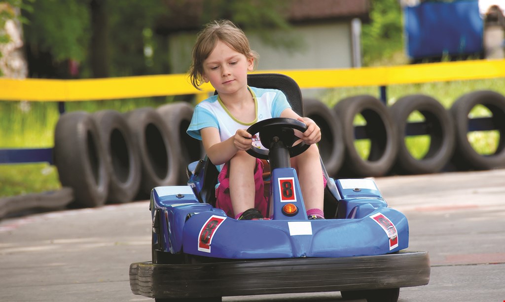 Product image for Jus-Fun $19 For 1 Go Kart Ride, 1 Round Of Mini Golf & Choice Of Either 5 Batting Tokens  Or 1 Game Of Water Wars For 2 People (Reg. $38)