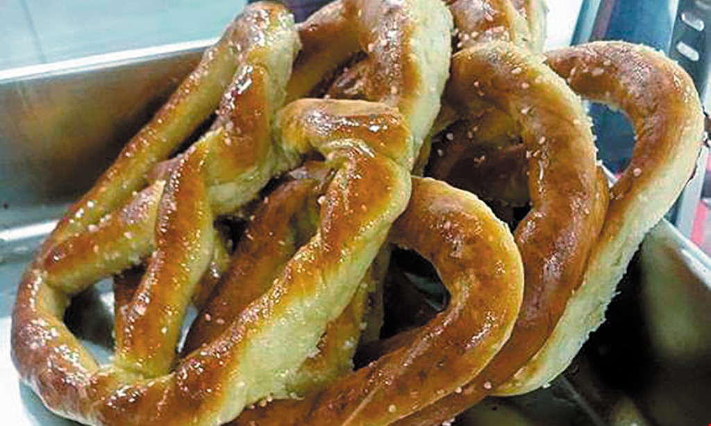 Product image for Dutch Country Hand-Rolled Soft Pretzels (Mount Joy) $10 For $20 Worth Of Hand-Rolled Soft Pretzels, Ice Cream Treats & More (Purchaser Will Receive 2-$10 Certificates)