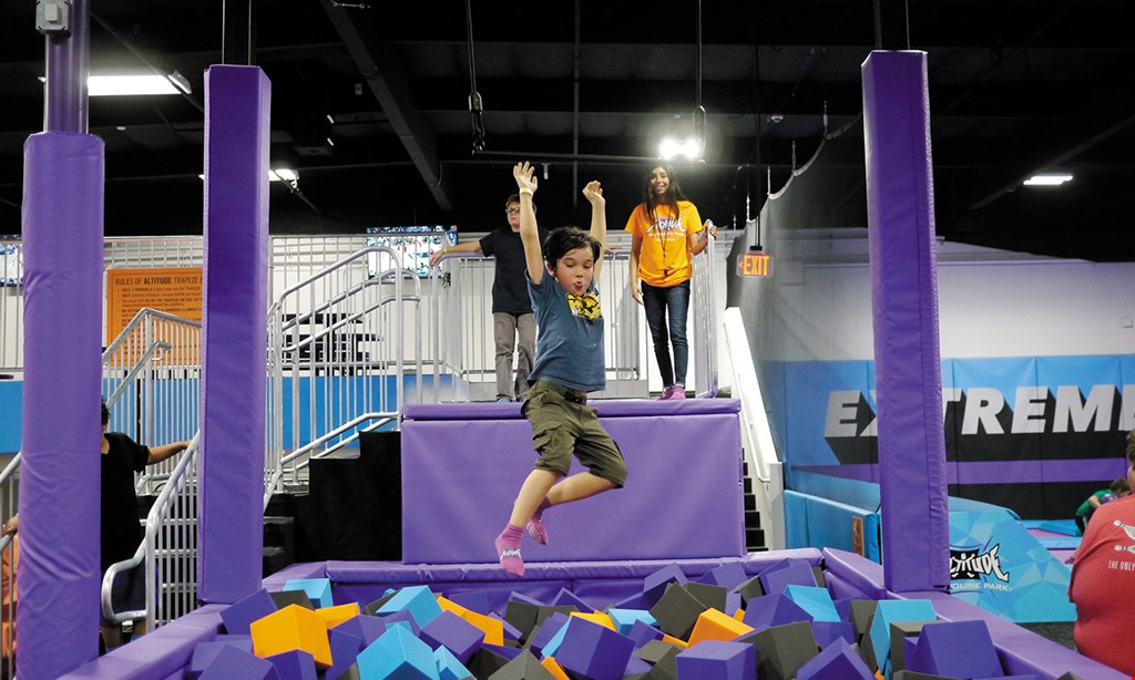 Product image for Altitude Trampoline Park $13.99 For A For 60-Minute Jump Session For 2 (Socks Not Included) (Reg. $27.98)