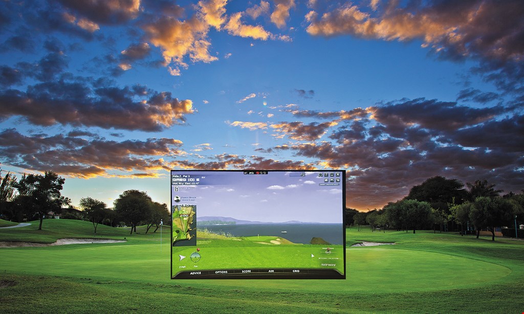 Product image for Bay Meadows Golf Club $17 For 1 Hour Of PGA Golf Simulator (Reg. $34)