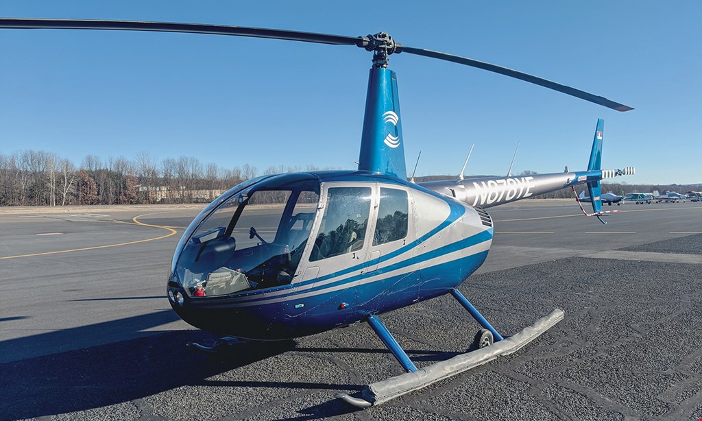 Product image for Interstate Aviation Inc. @ Oxford Airport $129.55 For A Half-Hour Scenic Helicopter Flight For 2 People (Reg. $259.10)
