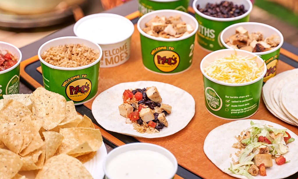 Product image for Moe's Southwest Grill - Commack & Hauppauge $10 For $20 Worth Of Southwestern Cuisine (Also Valid On Take-out & Curbside Pickup With Minimum Purchase Of $30)
