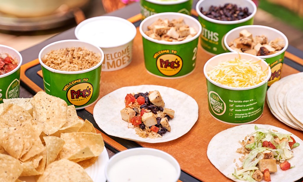 Product image for Moe's Southwest Grill - Franklin Square & Garden City $10 For $20 Worth Of Southwestern Cuisine (Also Valid On Take-out & Curbside Pickup With Minimum Purchase Of $30)