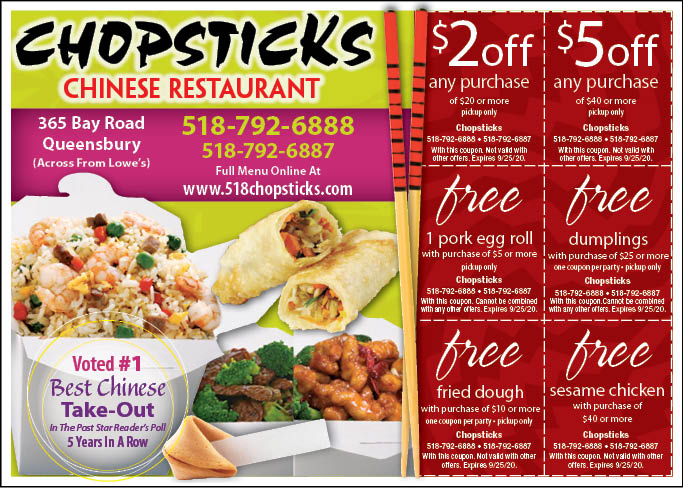 chopsticks coupon